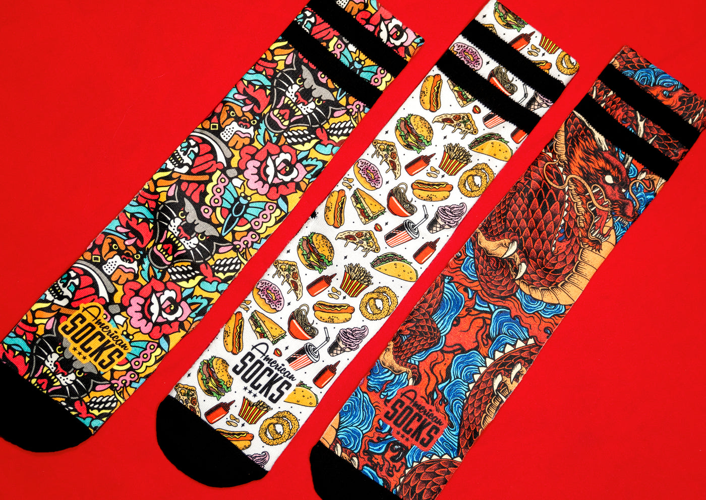 American Socks Skater Skull Calzini Uomo Bianchi e Neri teschi Calzettoni Urban Fashion Mid Hight American Socks Skater Skull Calzini Uomo Bianchi e Neri teschi Calzettoni Urban Fashion Mid Hight