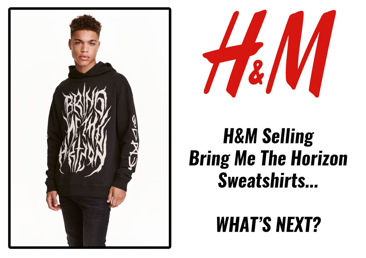 h&m bring me the horizon sweatshirt release metalcore