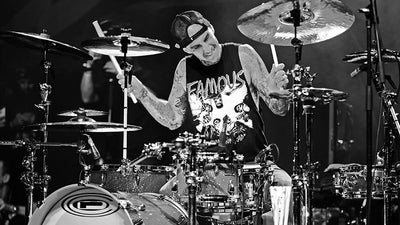 Travis Barker wearing American Socks