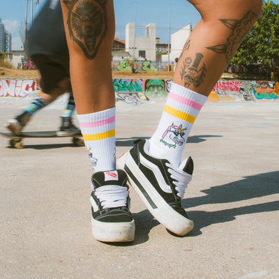 socks unicorn crew american socks cotton vans