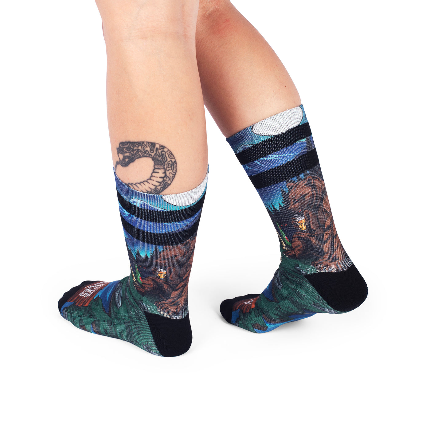 Calcetines Riverbank Pals Diseño Barcelona | 67% Coolmax, Absorben Humedad, Talla única Unisex, Largo Medio-alto