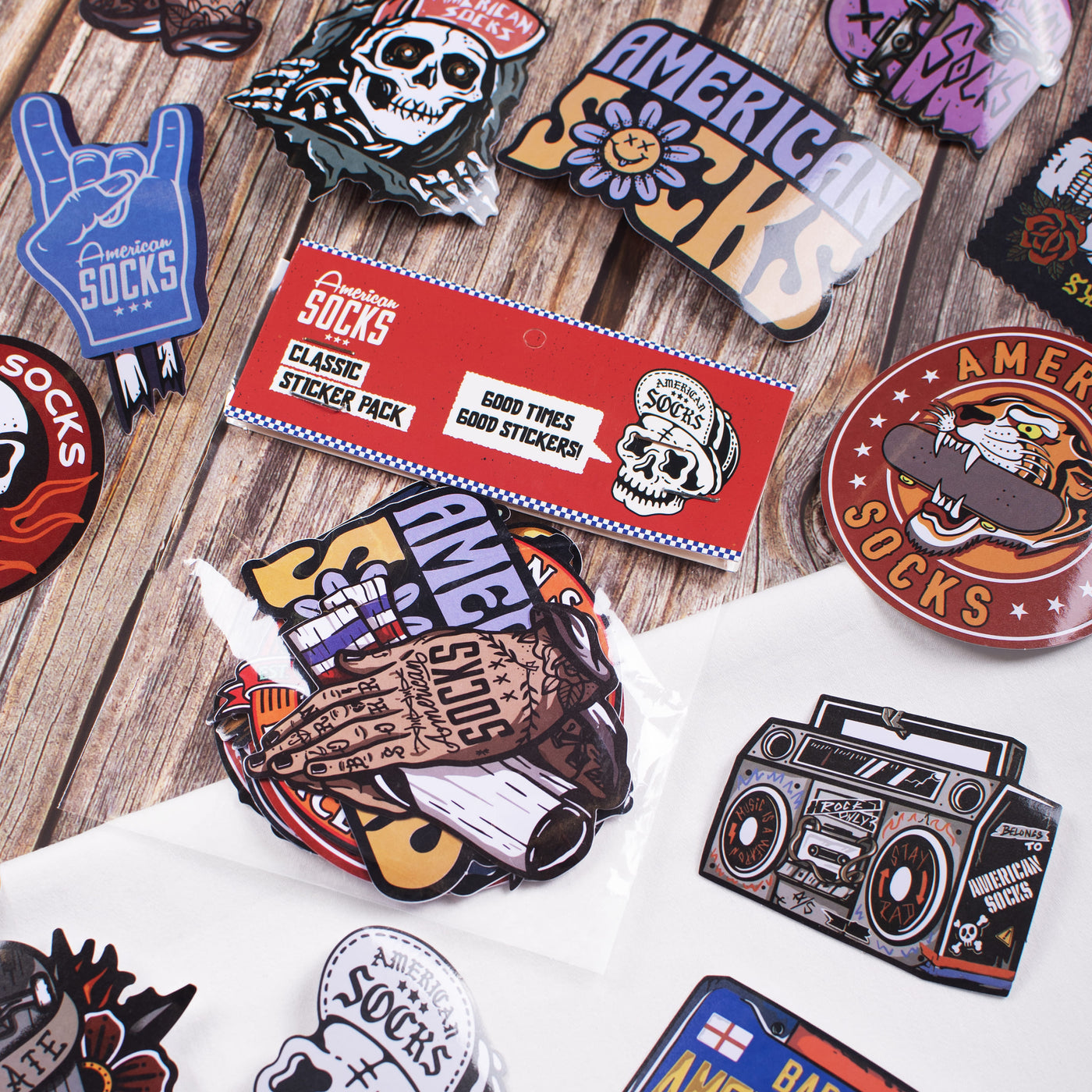 Classic Sticker Pack - AmericanSocks