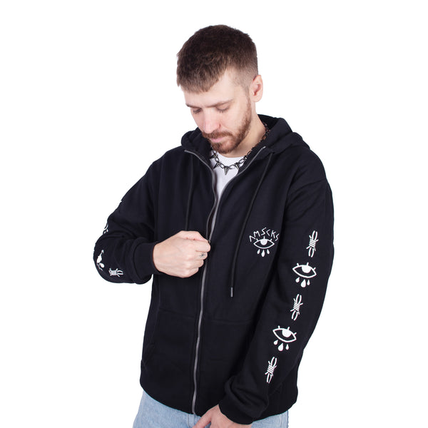 トップス vintage like sweat zip up tops ASG140_DontLookBack_Ecommerce1