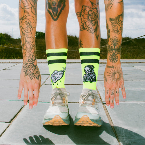 Not for cardio technical running socks worn on a run
