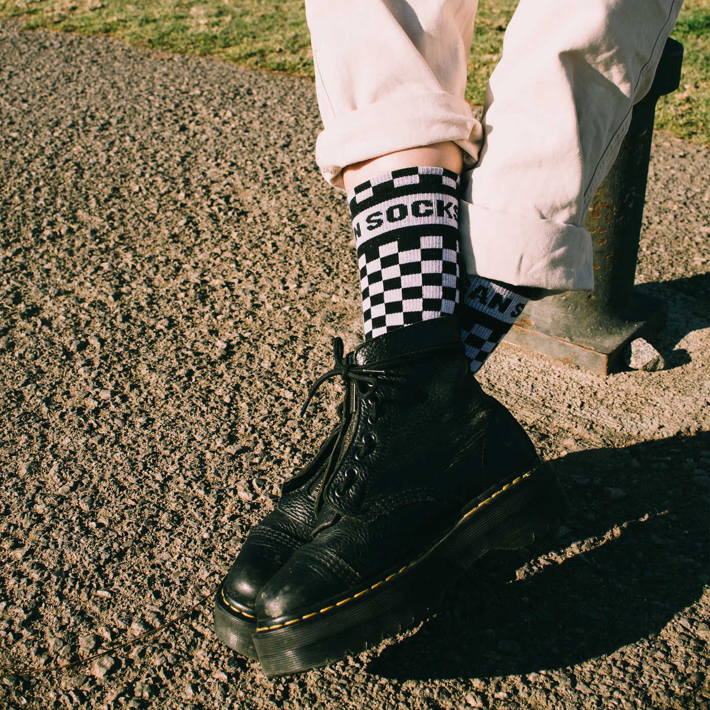 Checkerboard -  Mid High - AmericanSocks