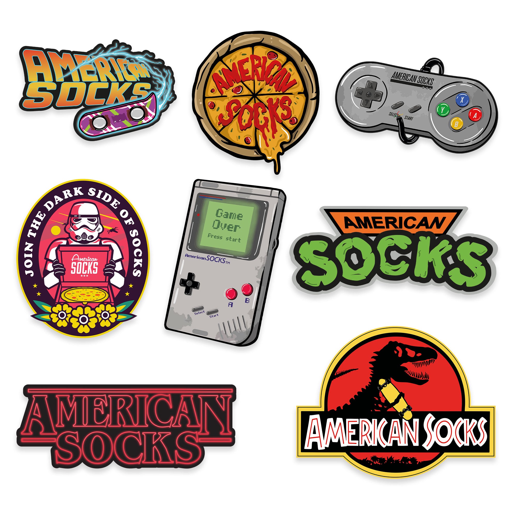 90s Stickers Pack- 13 retro vintage Stickers- 90s lovers Sticker for Sale  by AmazingEcraft