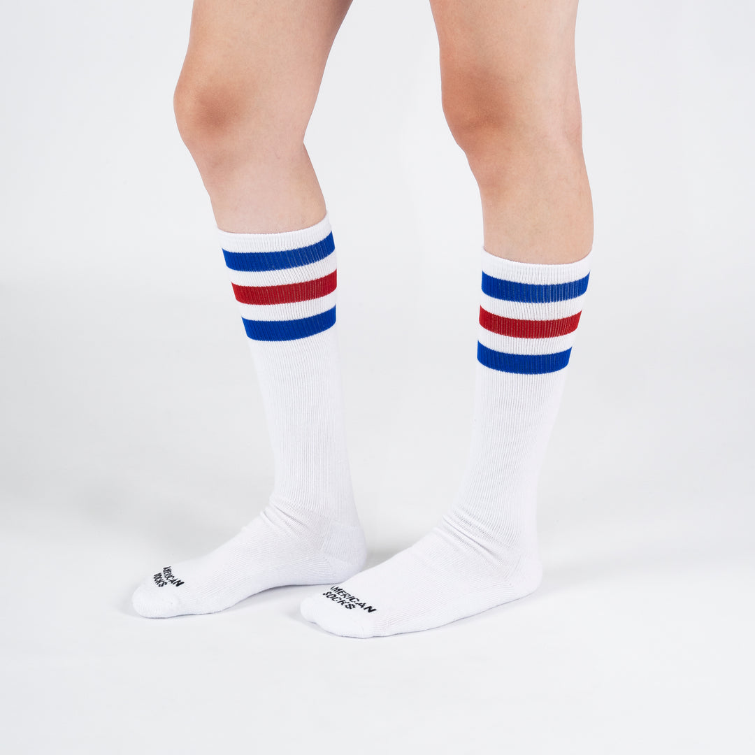 Amazon | American Apparel ユニ ストライプ ニーハイソックス