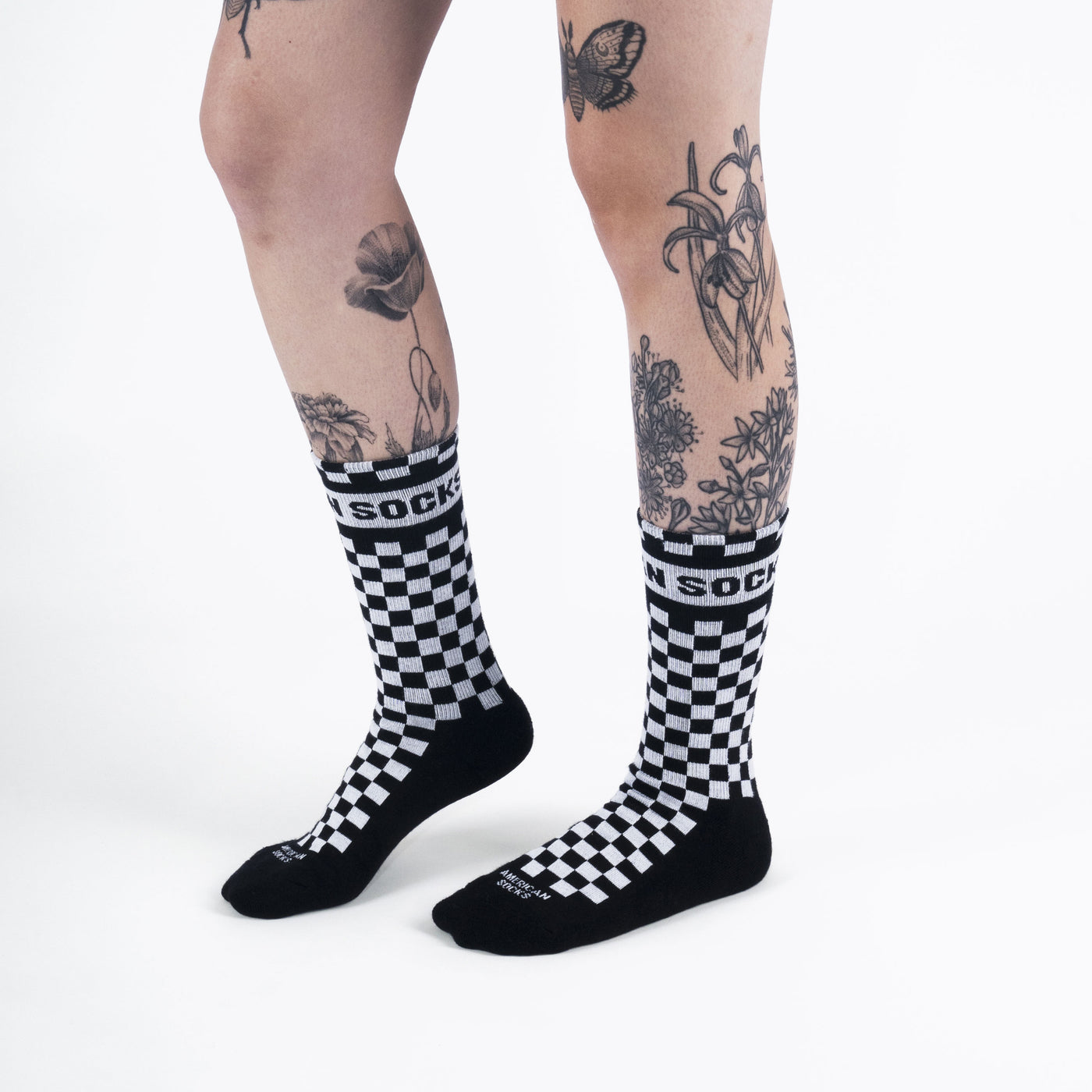 Checkerboard -  Mid High - AmericanSocks