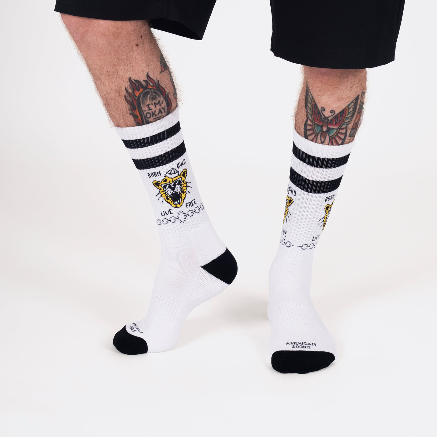 Born Wild - Mid High - AmericanSocks