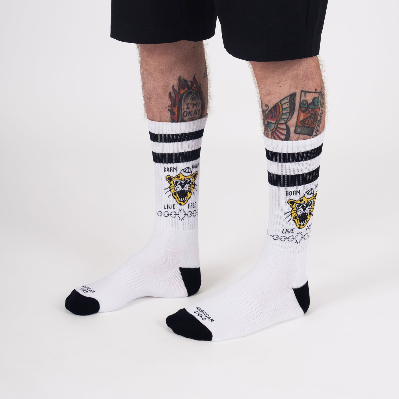Born Wild - Mid High - AmericanSocks