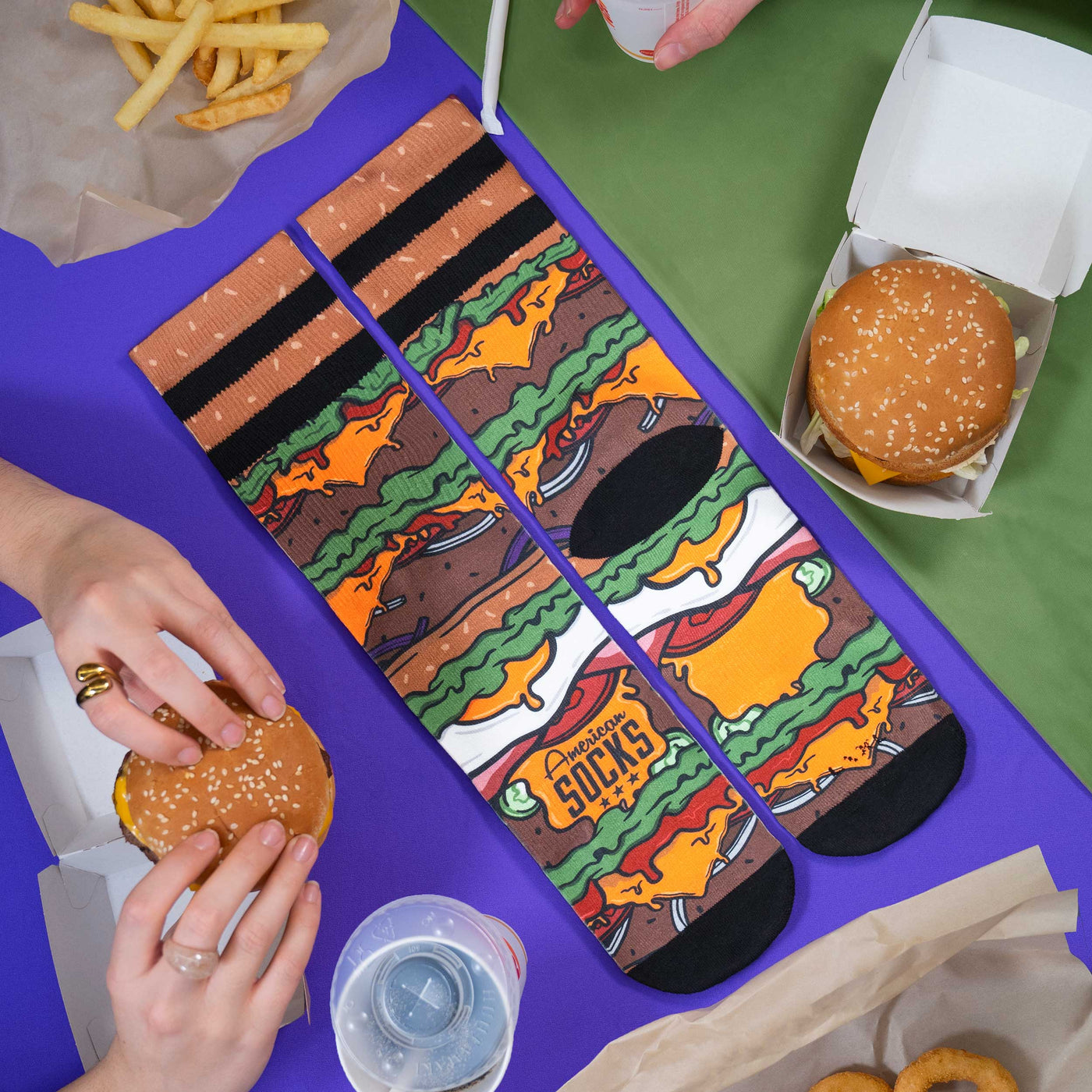 Burger - Mid High - AmericanSocks