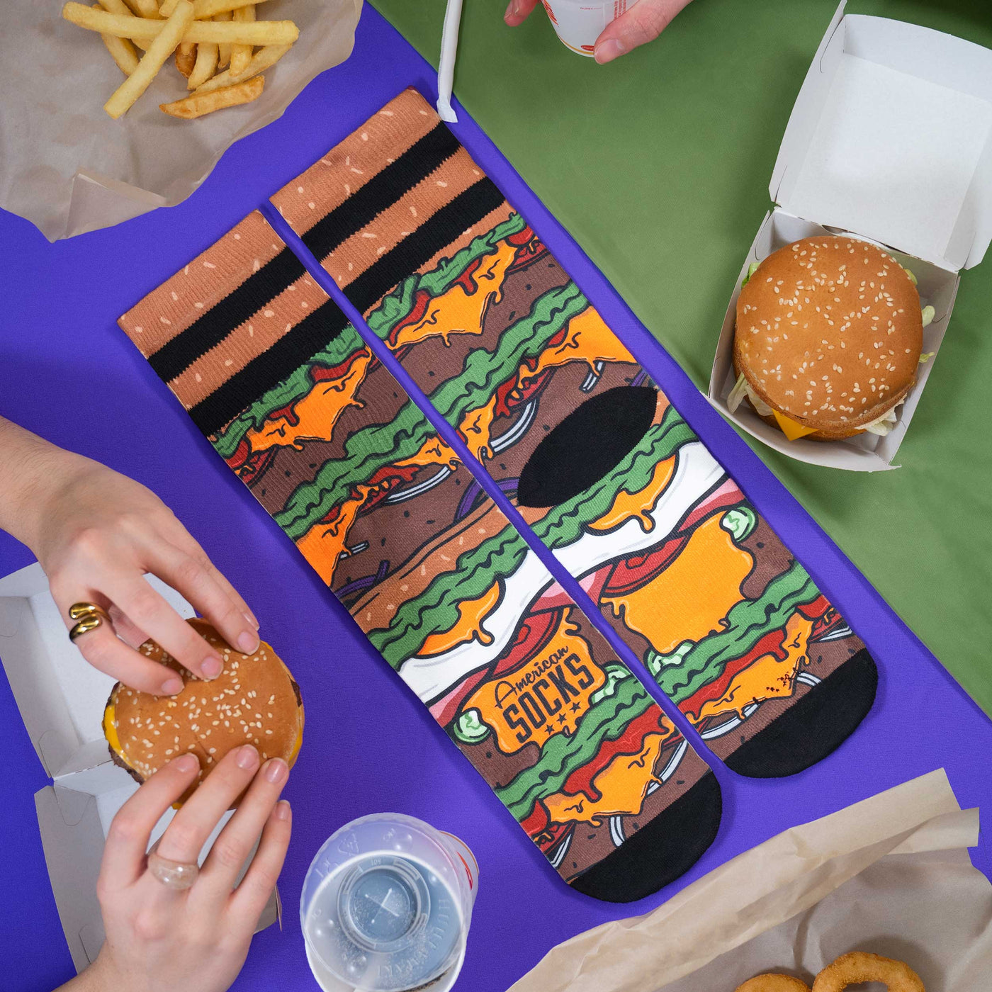 Burger - Mid High - AmericanSocks