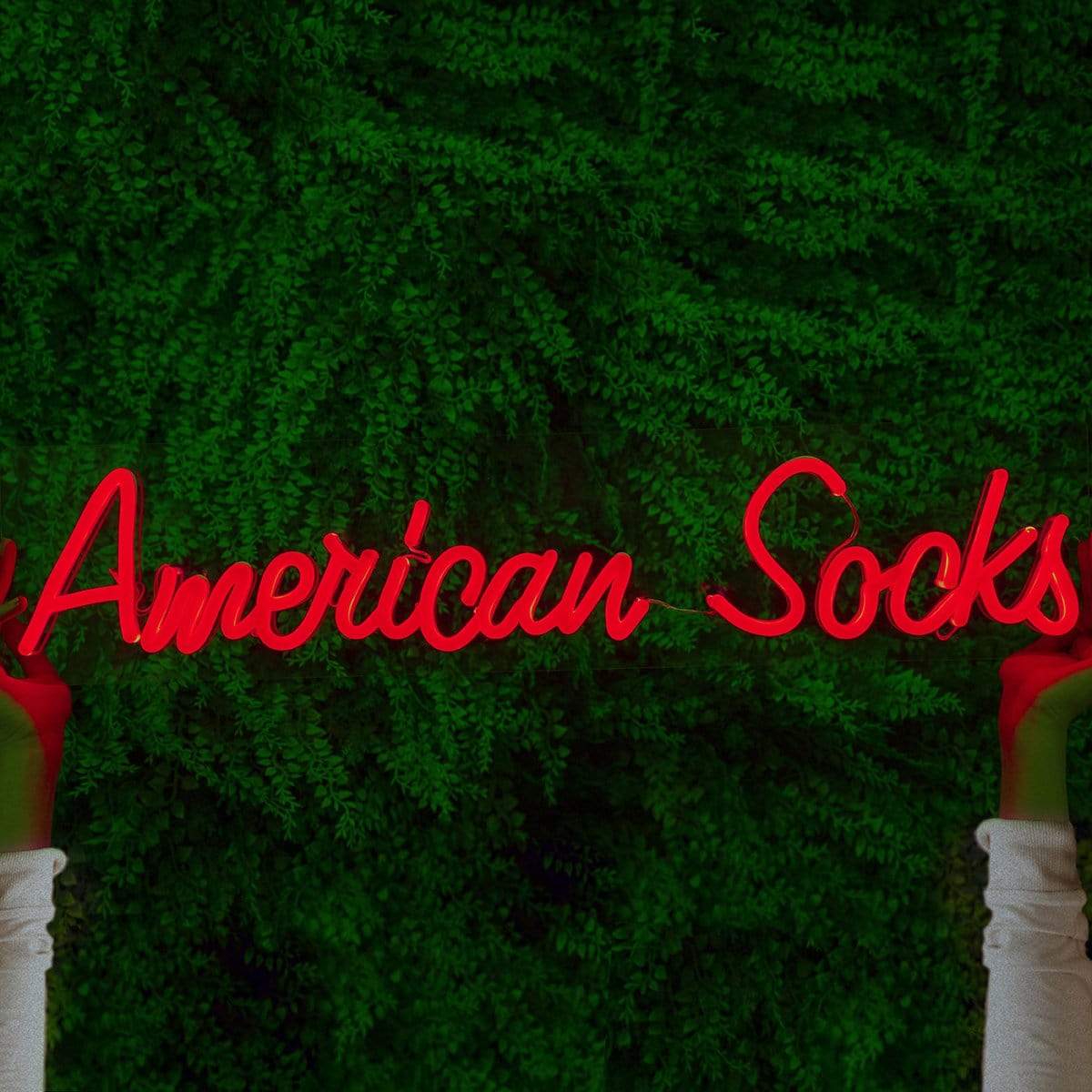 AMERICAN SOCKS Vintage Logo - Neon Light